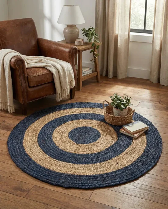 Noma Round Braided Jute Carpet