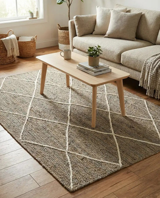 Nora Taupe Braided Jute Carpet